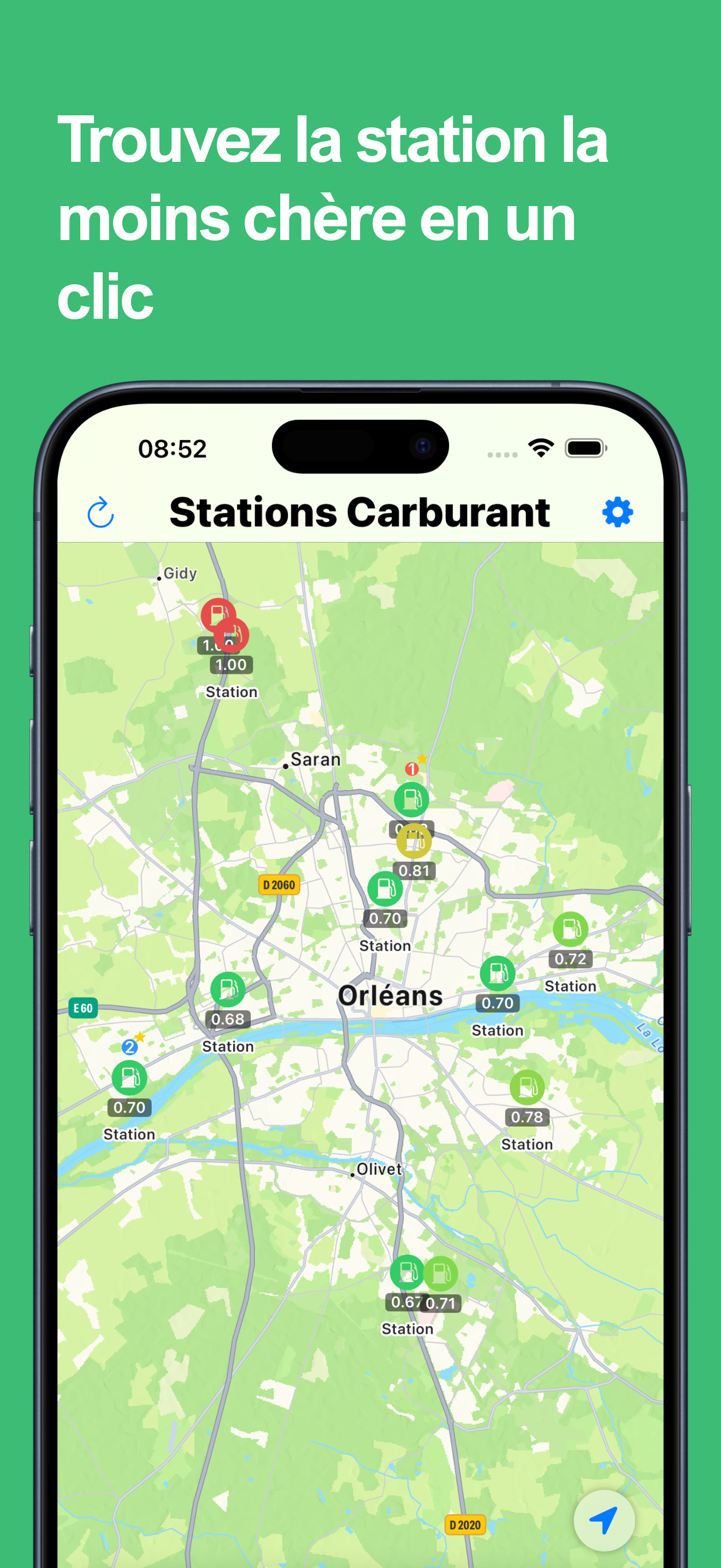 Interface Stations Carburant